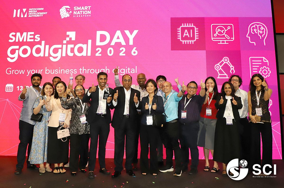 The SCI team at SMEs Go Digital Day, Suntec Convention Centre, 13 October 2026